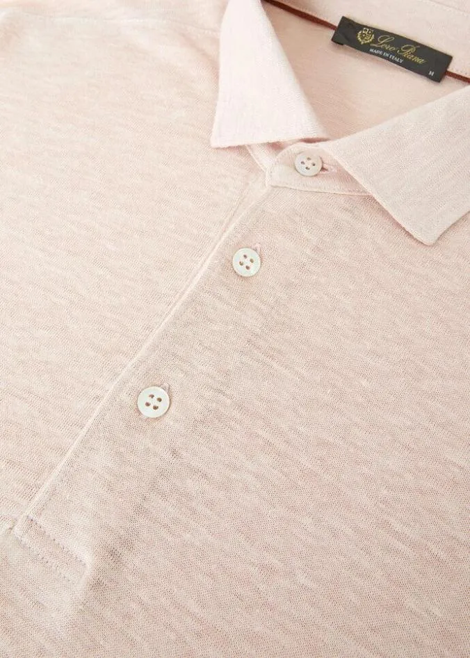 Loro Piana Polo And TShirts Polo Shirt Light Baby Rose 8211 Man