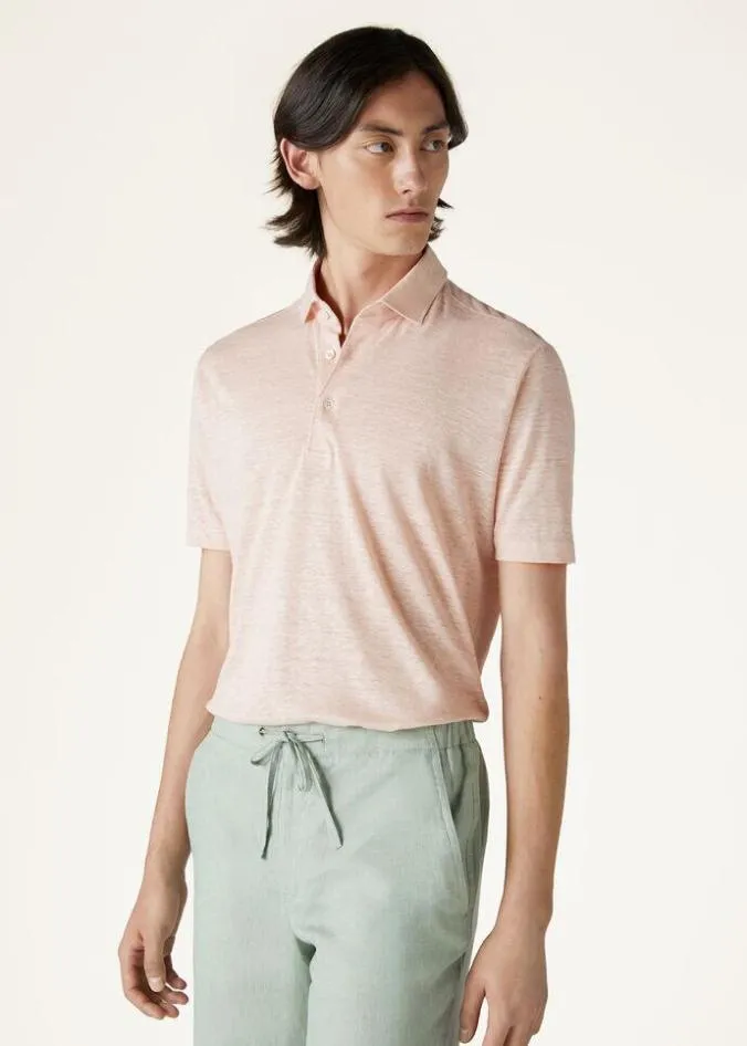 Loro Piana Polo And TShirts Polo Shirt Light Baby Rose 8211 Man