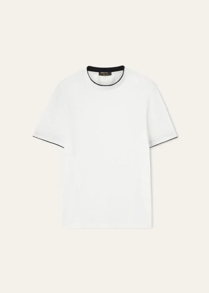 Loro Piana Polo And TShirts TShirt Optical White 8211 Man