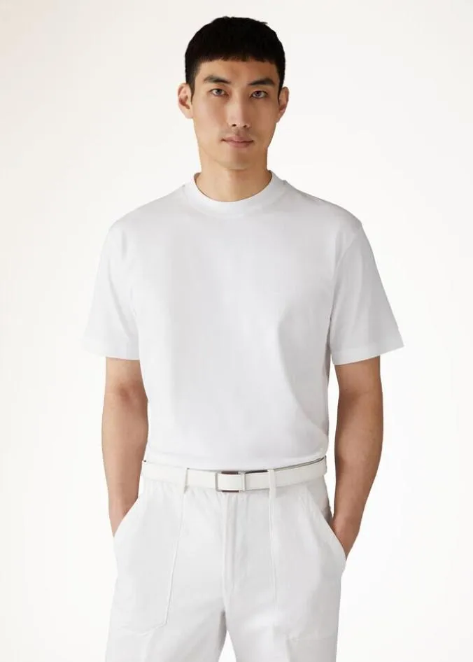 Loro Piana Polo And TShirts TShirt Optical White 8211 Man