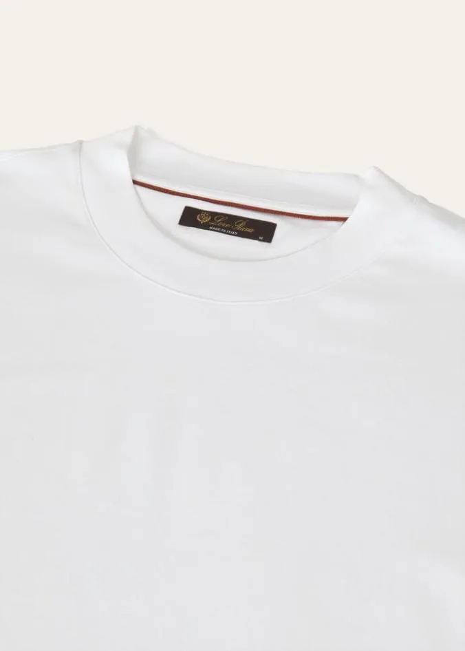 Loro Piana Polo And TShirts TShirt Optical White 8211 Man