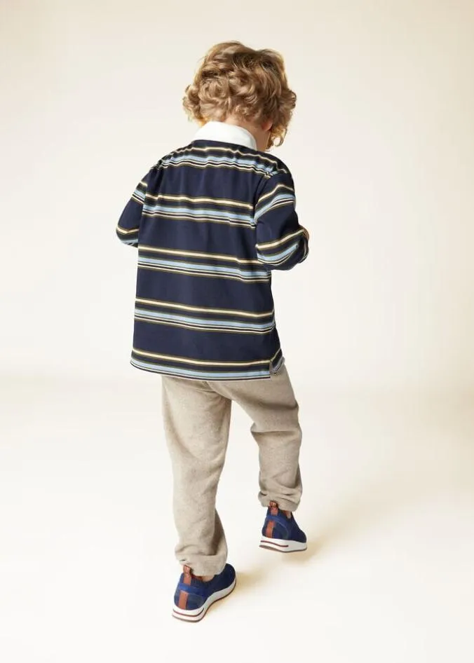 Loro Piana Ready To Wear College Polo Shirt Bluemorning Skydried Shiso 8211 Kids