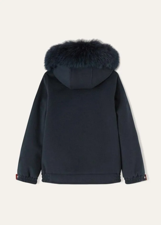 Loro Piana Ready To Wear Norman Kid Jacket Ocean Depths Melange 8211 Kids