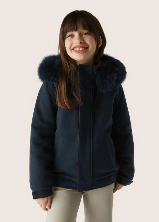 Loro Piana Ready To Wear Norman Kid Jacket Ocean Depths Melange 8211 Kids