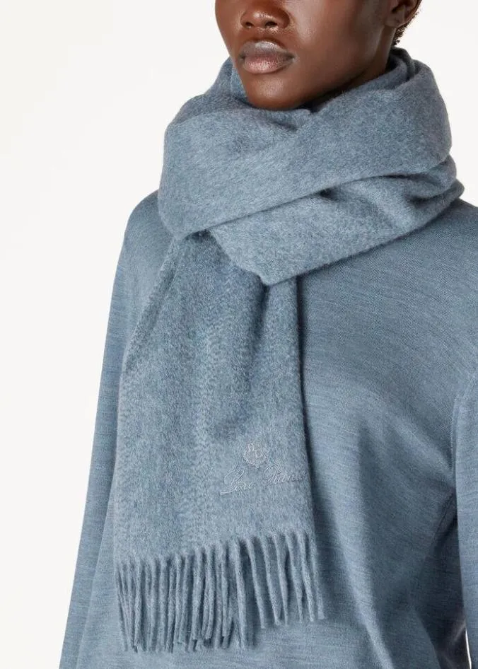Loro Piana Scarves Grande Unita Scarf White 8211 Woman