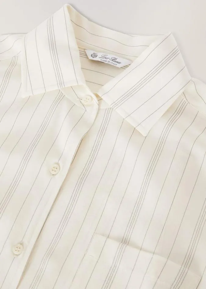 Loro Piana Shirts Neo Andr Shirt Nougatblack 8211 Woman