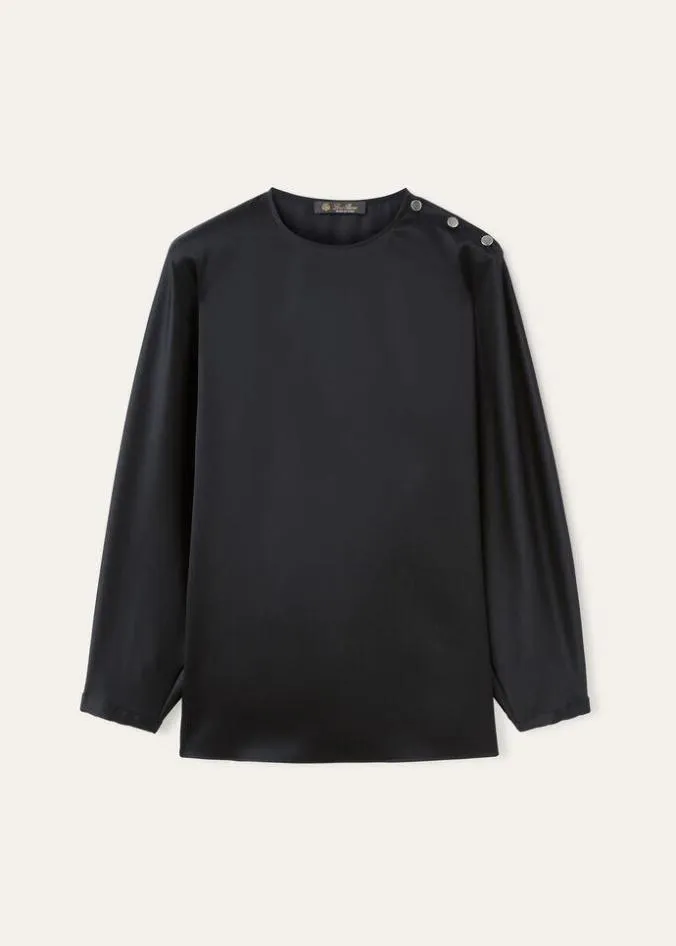 Loro Piana Shirts Valery Blouse Black 8211 Woman