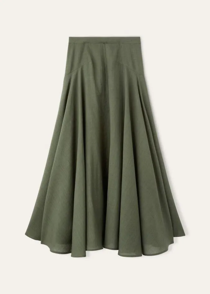 Loro Piana Skirts Flavia Skirt Sencha Green 8211 Woman