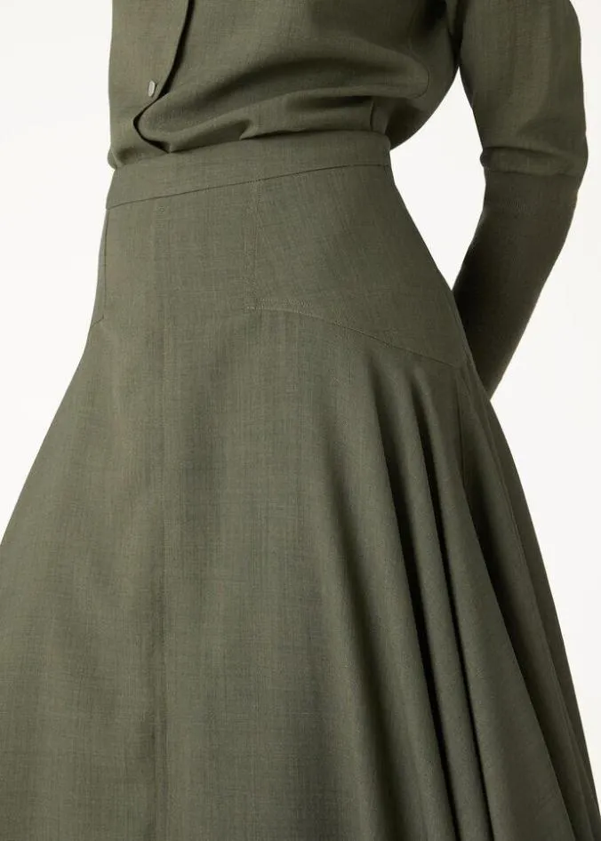 Loro Piana Skirts Flavia Skirt Sencha Green 8211 Woman