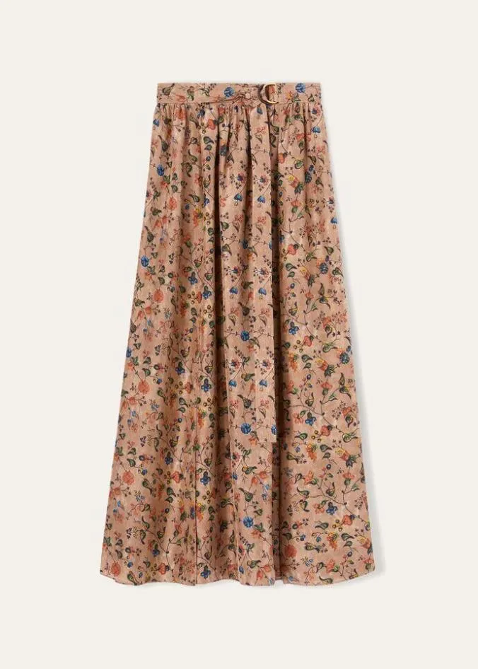 Loro Piana Skirts Isabel Skirt Lake Titicacaforest Leaves 8211 Woman