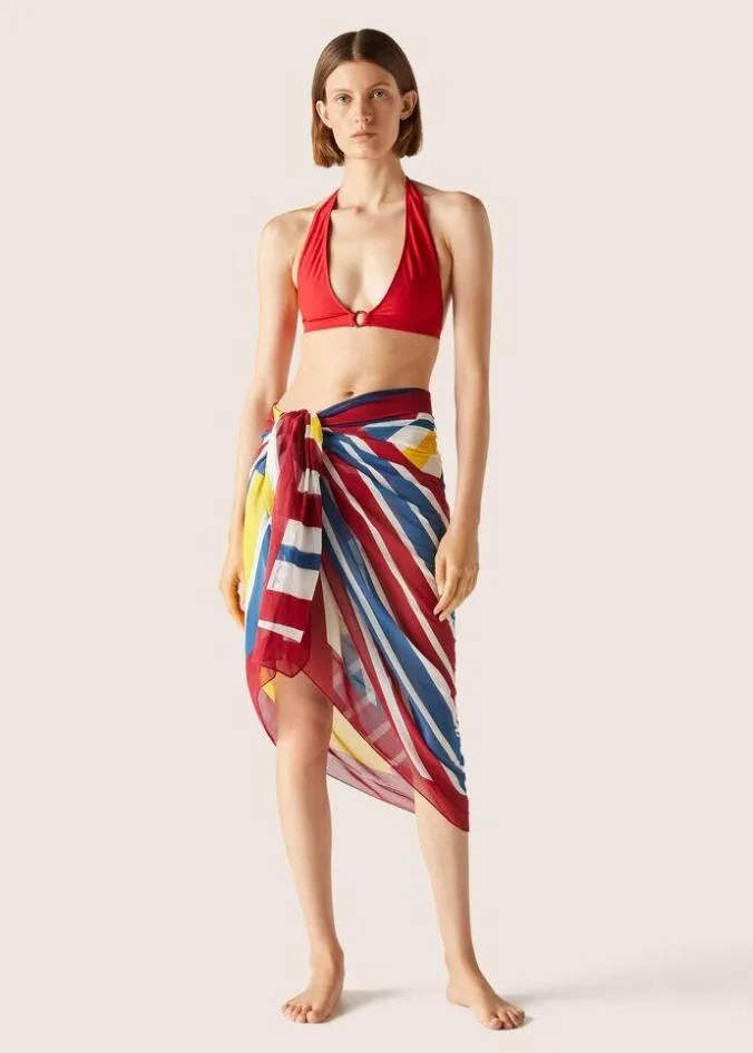 Loro Piana Swimwear Ring Marine Triangle Bikini Buoy Red 8211 Woman