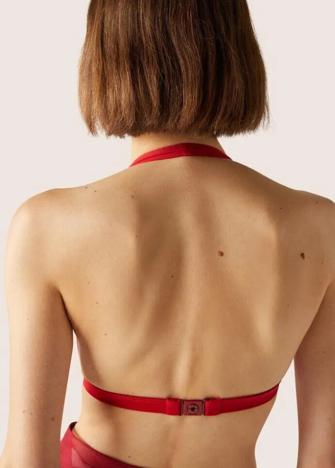Loro Piana Swimwear Ring Marine Triangle Bikini Buoy Red 8211 Woman