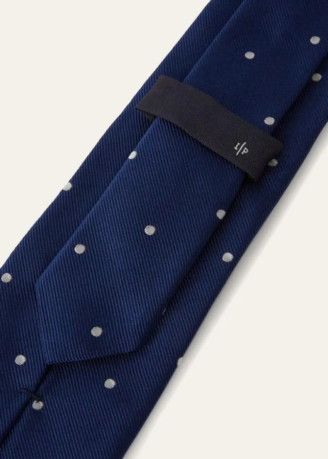 Loro Piana Ties 038 Pochettes My Spots Tie Twilight Bluewhite Pois 8211 Man