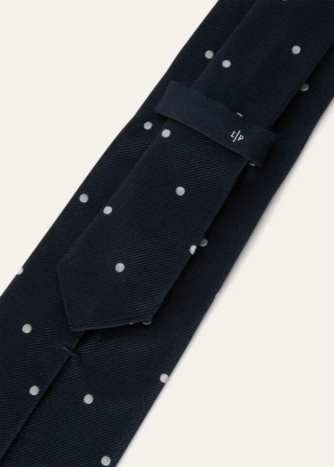 Loro Piana Ties 038 Pochettes My Spots Tie Twilight Bluewhite Pois 8211 Man