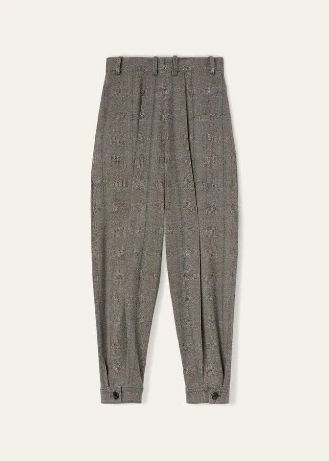 Loro Piana Trousers 038 Bermudas Aniston Pants Grey Melblue 8211 Woman