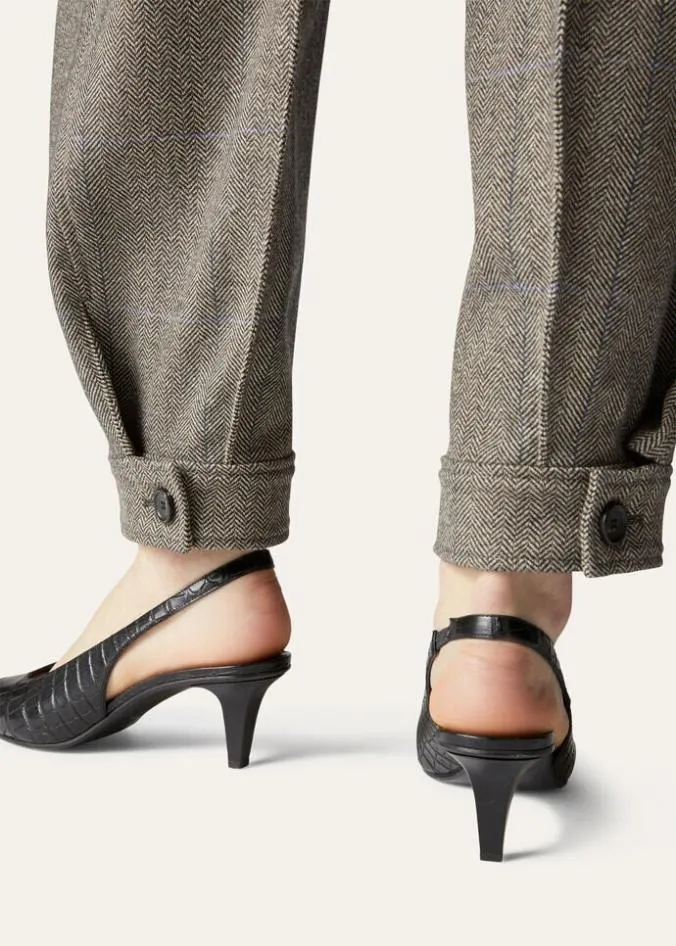 Loro Piana Trousers 038 Bermudas Aniston Pants Grey Melblue 8211 Woman