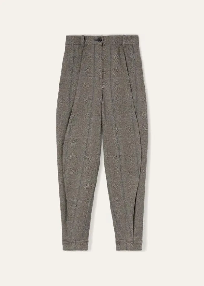 Loro Piana Trousers 038 Bermudas Aniston Pants Grey Melblue 8211 Woman