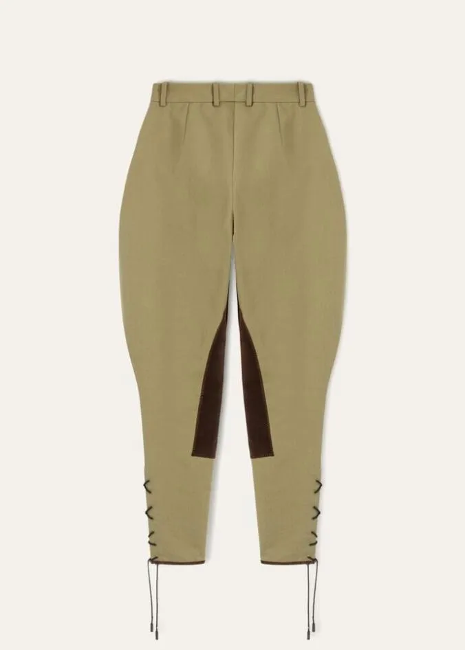 Loro Piana Trousers 038 Bermudas Ayman Pants Olive Branch 8211 Woman