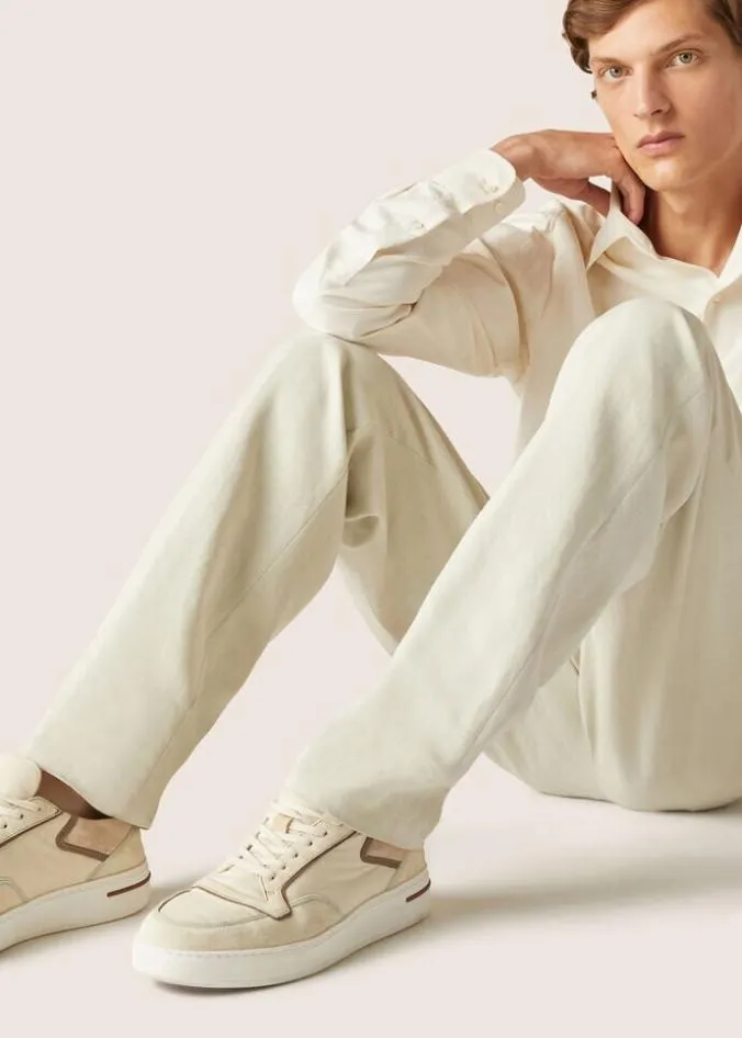 Loro Piana Trousers 038 Bermudas City Two Pinces Pants Ivory 8211 Man