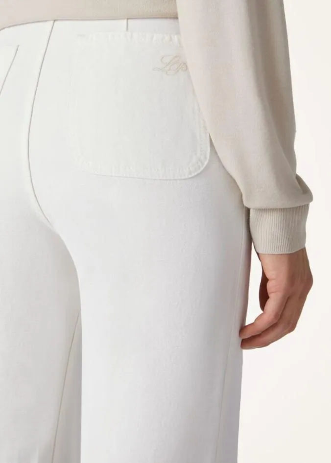 Loro Piana Trousers 038 Bermudas Danbeth Pants White 8211 Woman