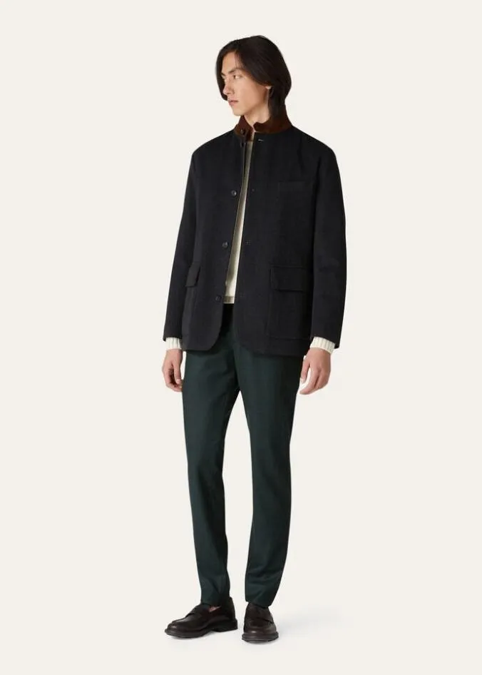Loro Piana Trousers 038 Bermudas Leisure City Trouser London Smoke Melange 8211 Man