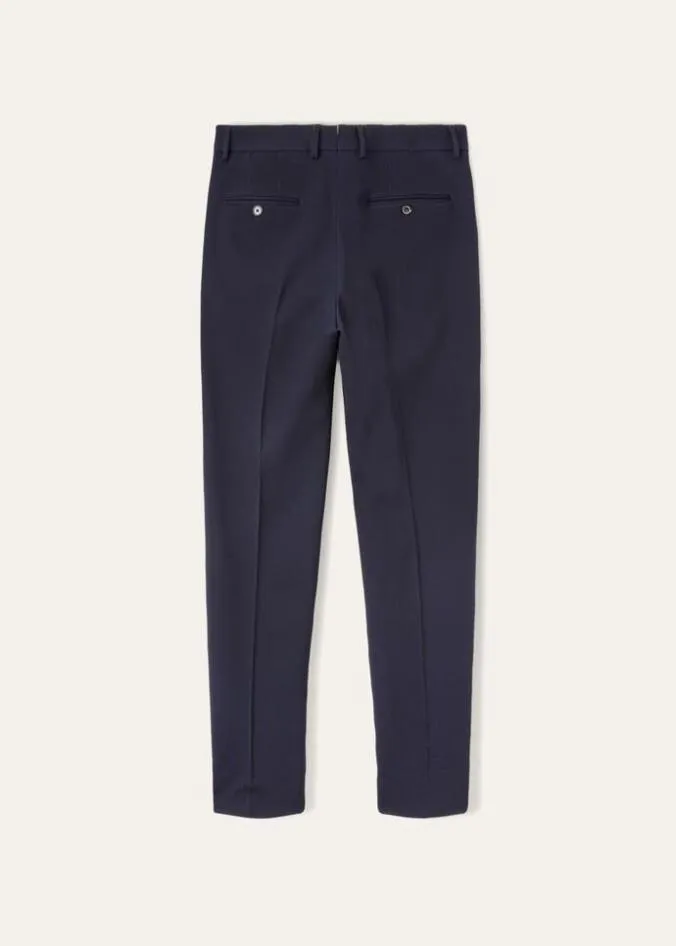Loro Piana Trousers 038 Bermudas Pantaflat Slim Pants Navy Blue 8211 Man