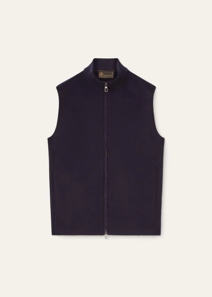 Loro Piana Vests Tunari Vest Navy Blue 8211 Man