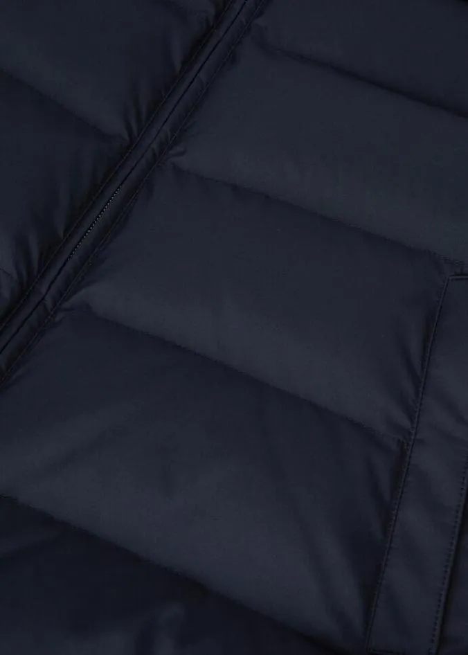 Loro Piana Vests Zermatt Vest Navy Blue Ocean Waves 8211 Man