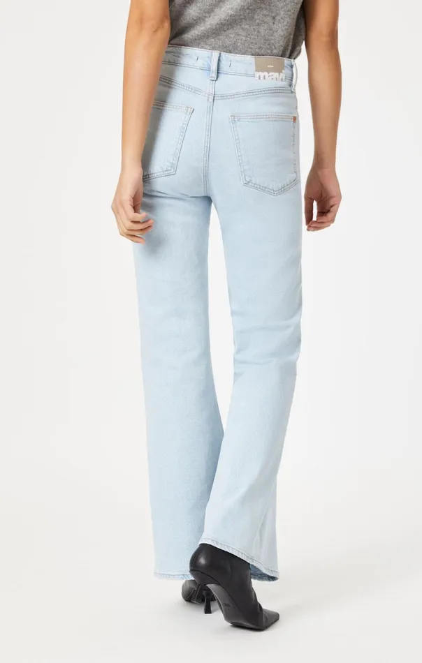 Los Angeles Flare In Bleached Recycled Blue Women Mavi Jeans Denim