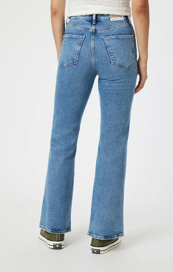 Los Angeles Flare In Light Indigo Recycled Blue Women Mavi Jeans Denim Los Angeles Flare In Light Indigo Recycled Blue Women Mavi Jeans Denim