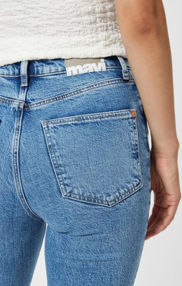 Los Angeles Flare In Light Indigo Recycled Blue Women Mavi Jeans Denim Los Angeles Flare In Light Indigo Recycled Blue Women Mavi Jeans Denim