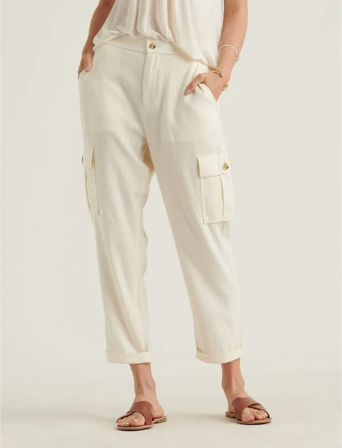 Lucky Brand Cargo Pant Bone Women Pants