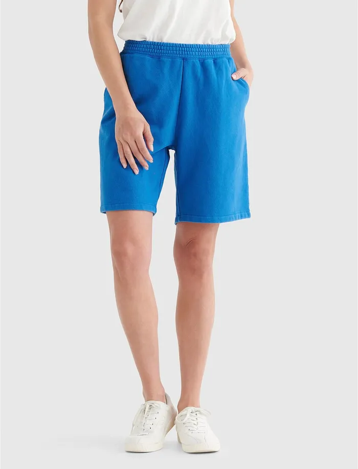 Lucky Brand High Rise Relaxed Short Anchor Blue Women Shorts