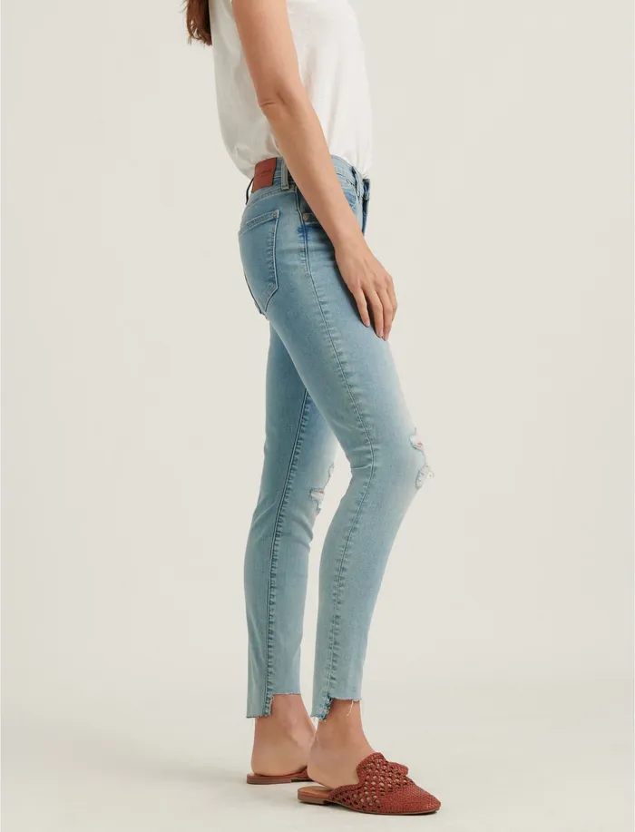 Lucky Brand Jeans Women Mid Rise Ava Crop Skinny Jean Accord Dest Step