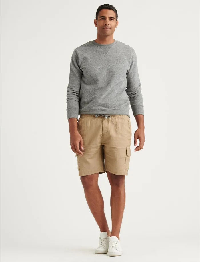 Lucky Brand Laguna Linen Cargo Short Montys Khaki Men Shorts