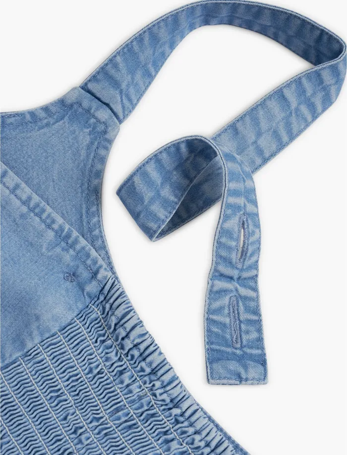 Lucky Brand Monica Tencel Romper Light Wash Women Jumpsuits and Overalls