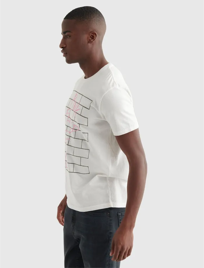 Lucky Brand Pink Floyd Tee Bright White Men Graphic Tees Lucky Brand Pink Floyd Tee Bright White Men Graphic Tees