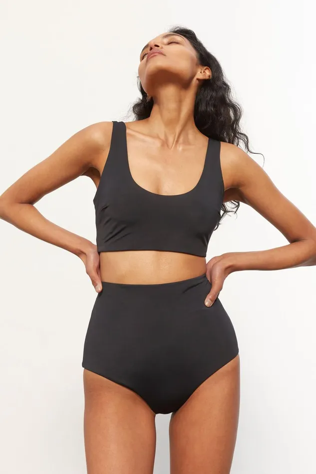 Mara Hoffman Bikini Bottoms Women Lydia Bikini Bottom Black Mara Hoffman Bikini Bottoms Women Lydia Bikini Bottom Black