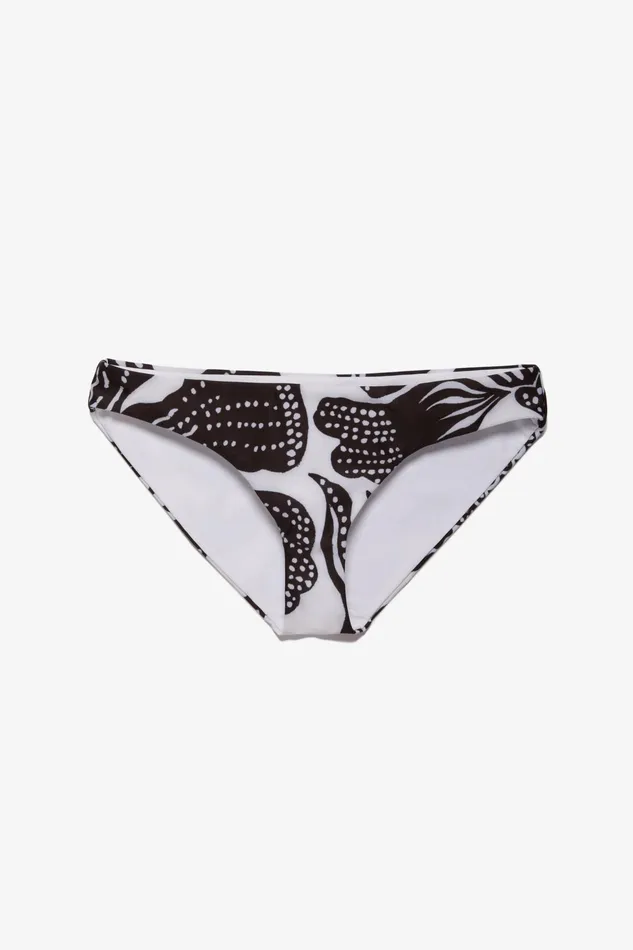 Mara Hoffman Bikini Bottoms Women Zoa Bikini Bottom Black and White Mara Hoffman Bikini Bottoms Women Zoa Bikini Bottom Black and White