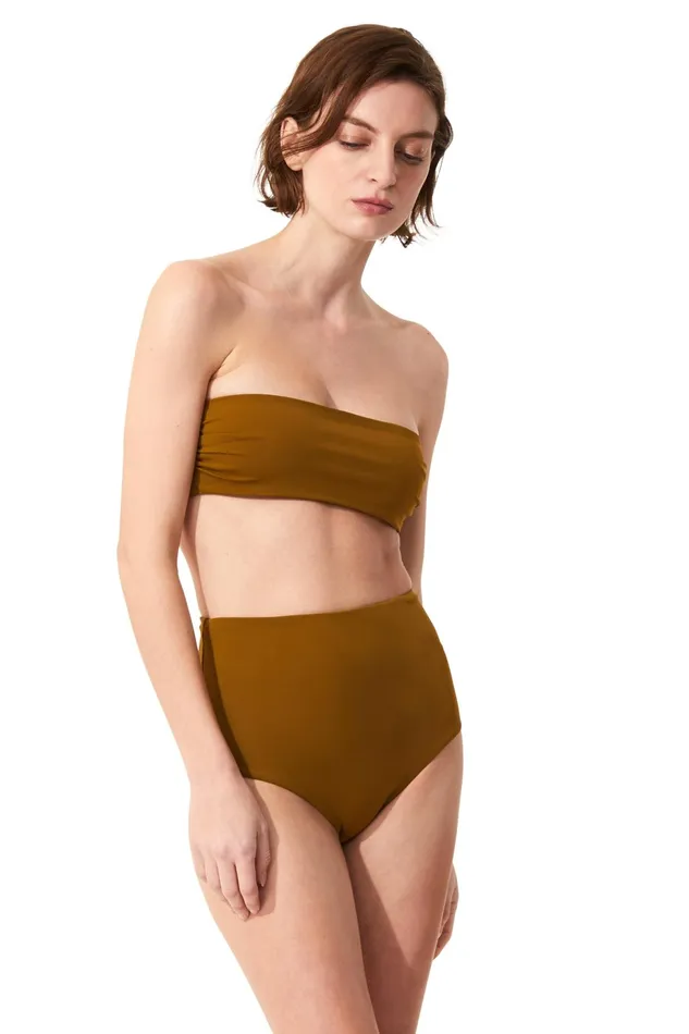 Mara Hoffman Bikini Tops Women Abigail Bikini Top Olive Mara Hoffman Bikini Tops Women Abigail Bikini Top Olive