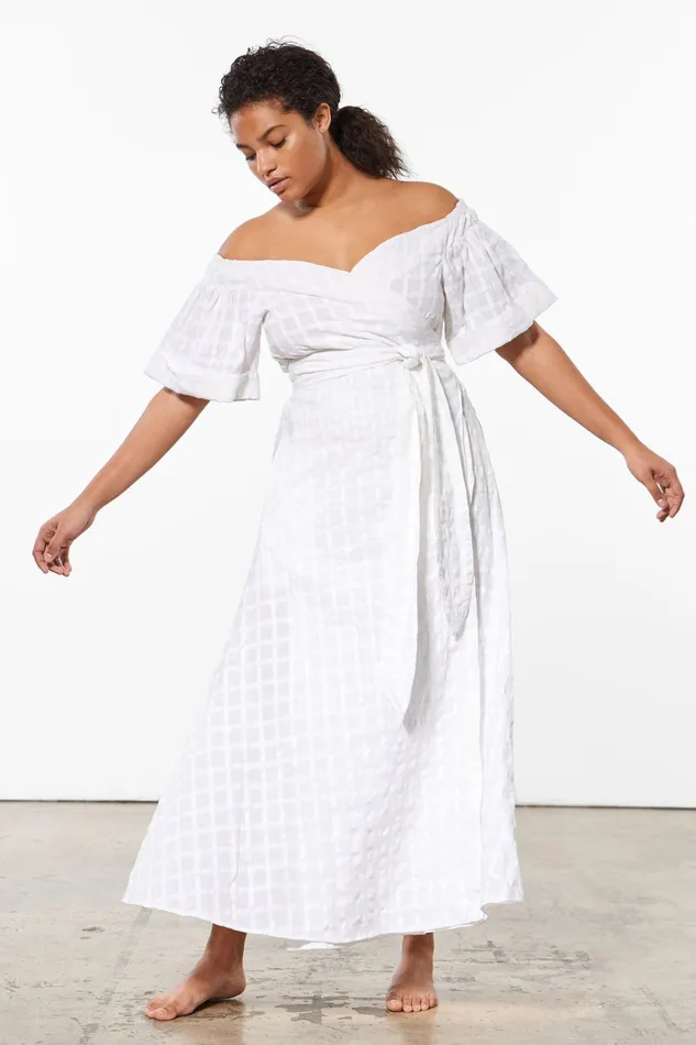 Mara Hoffman Extended Sizes Women Extended Adelina Dress White
