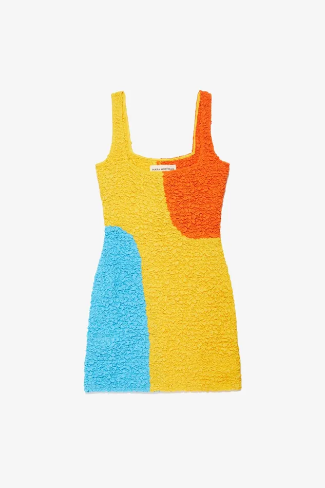 Mara Hoffman Extended Sizes Women Extended Laura Dress Yellow Multi