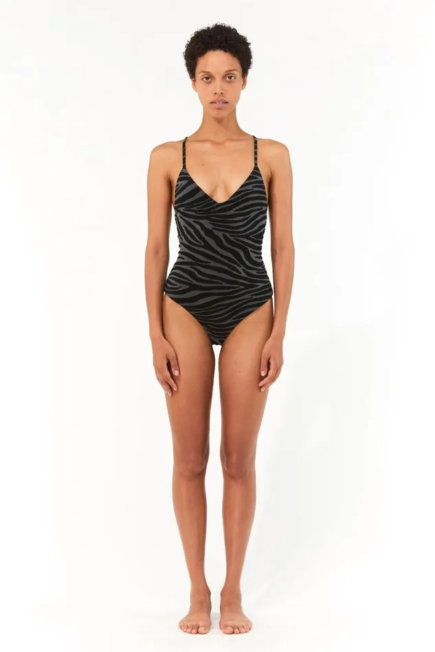 Mara Hoffman One Pieces Women Emma One Piece Black Gray