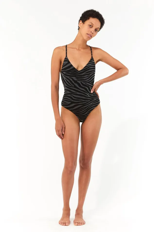 Mara Hoffman One Pieces Women Emma One Piece Black Gray