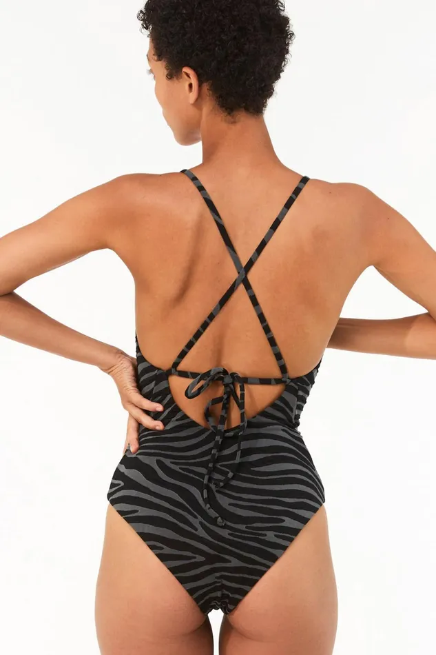 Mara Hoffman One Pieces Women Emma One Piece Black Gray