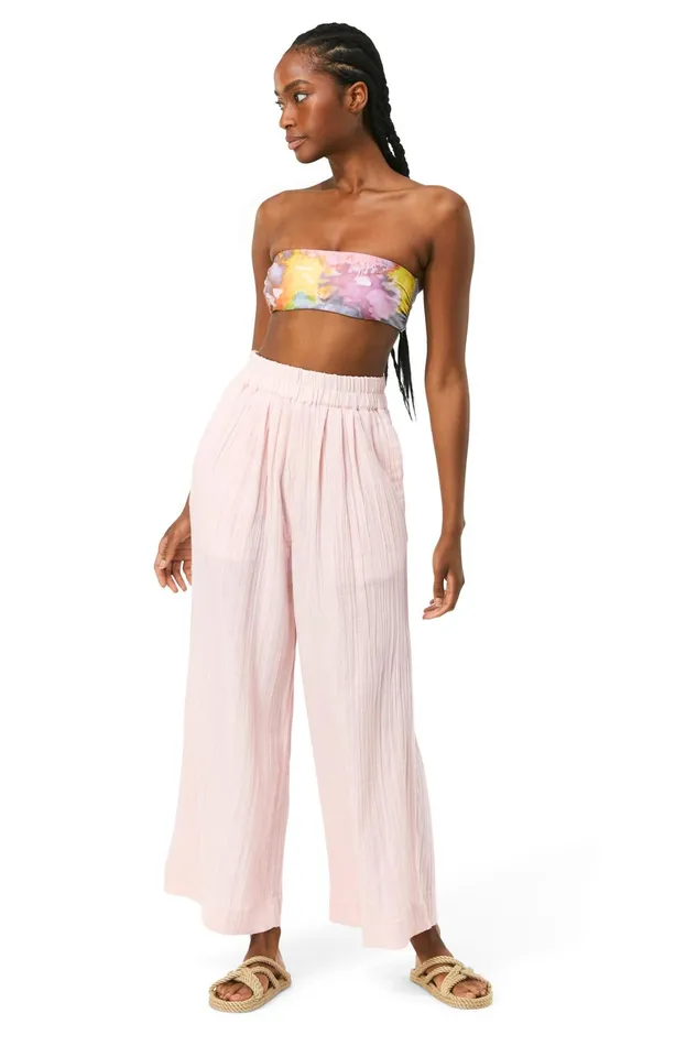 Mara Hoffman Pants and Shorts Women Paloma Pant Pastel Pink