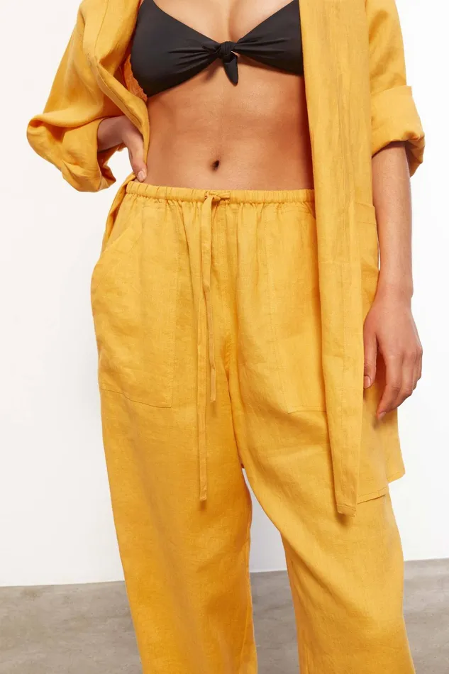 Mara Hoffman Pants and Shorts Women York Pant Turmeric