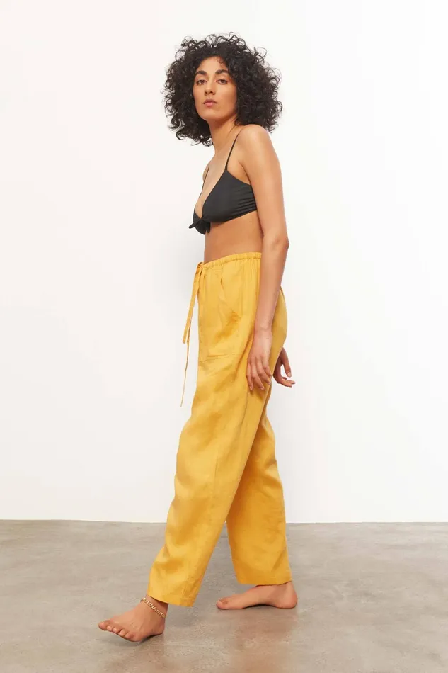 Mara Hoffman Pants and Shorts Women York Pant Turmeric