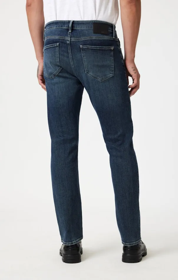 Marcus Slim Straight Leg In Dark Used Organic Vintage Men Mavi Jeans Denim