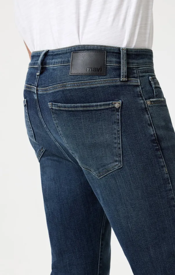 Marcus Slim Straight Leg In Dark Used Organic Vintage Men Mavi Jeans Denim